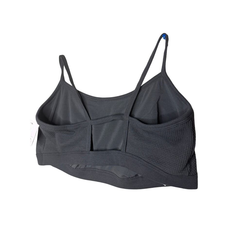 Auden Women's Textured, Strappy Sports Bra Simple Pullover Style Gray , Size XL
